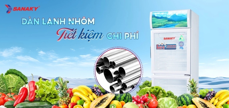 Tủ mát Sanaky 2 cánh 250 lít VH-258WL 3 Tủ mát Sanaky 2 cánh 250 lít VH-258WL