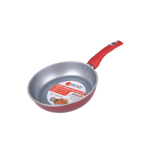 Chảo chống dính Jasmine EIV-500 đáy từ, size 24, có vung kính Chảo chống dính Jasmine EIV-500 đáy từ, size 24, có vung kính