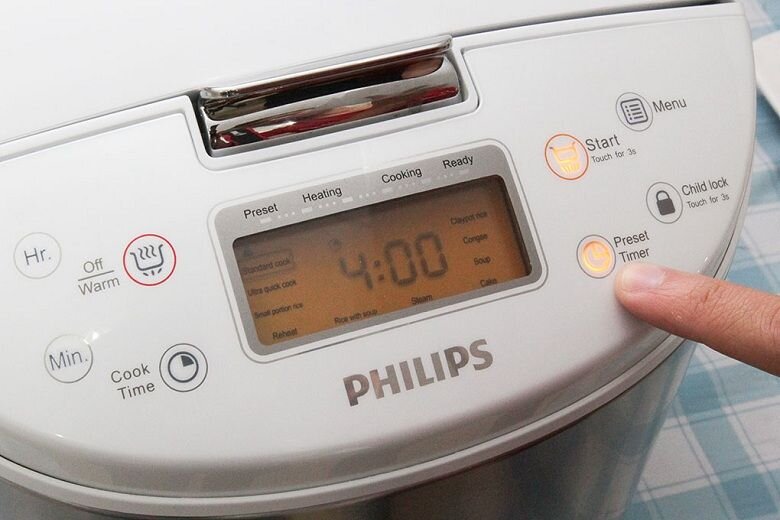 Nồi cơm điện tử Philips 1.8 lít HD3077 Nồi cơm điện tử Philips 1.8 lít HD3077