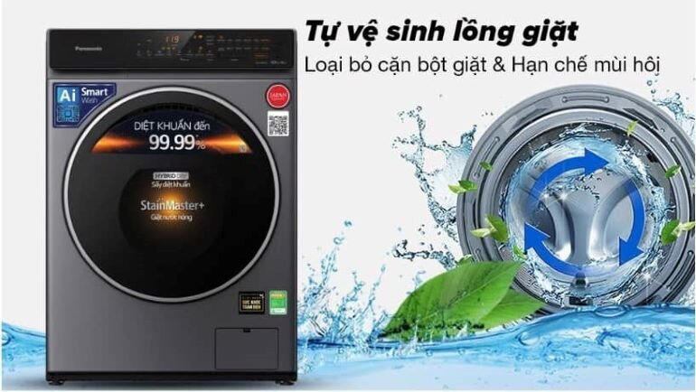 Máy giặt sấy Panasonic 9 Kg NA-V90FR1BVT