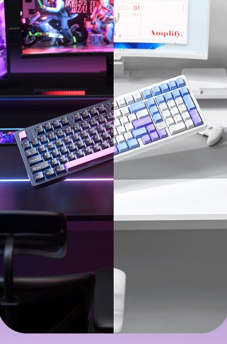 Bàn phím cơ LEOBOG Hi98 (Trắng / White dragon switch) 8