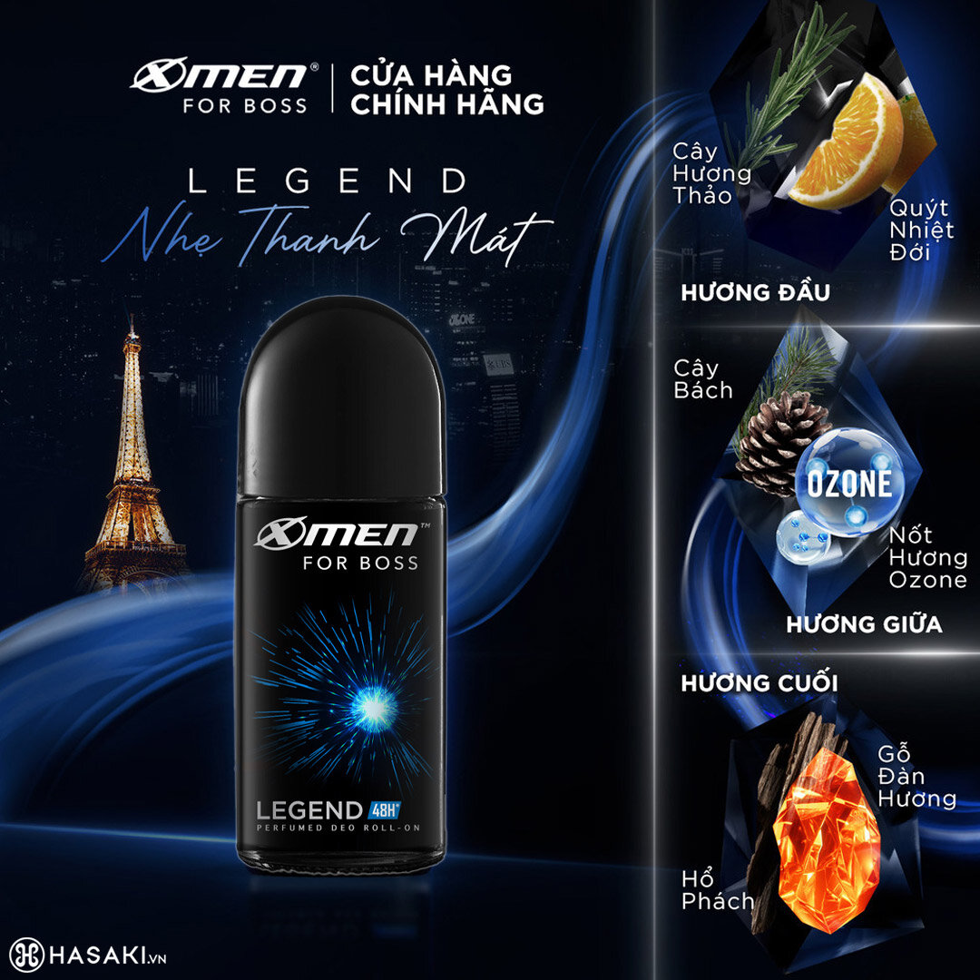 Sản phẩm Lăn Khử Mùi X-Men For Boss Legend Hương Tinh Tế 50ml hiện đã có mặt tại Hasaki
