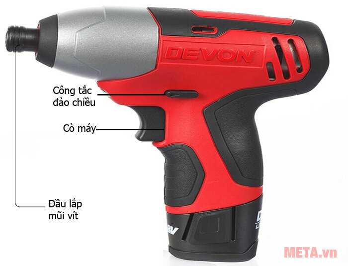 Máy vặn vít động lực 12V Devon 5228-Li-12H