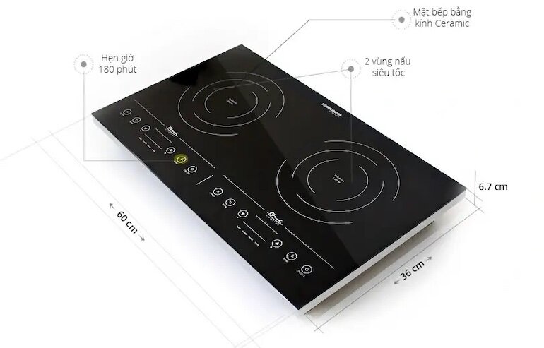 bếp từ đôi RommelsBacher CT 3410/IN