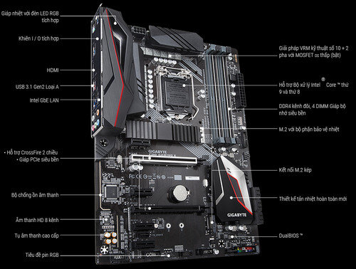 Main Gigabyte Z390 GAMING X (Chipset Intel Z390/ Socket LGA1151/ VGA onboard)