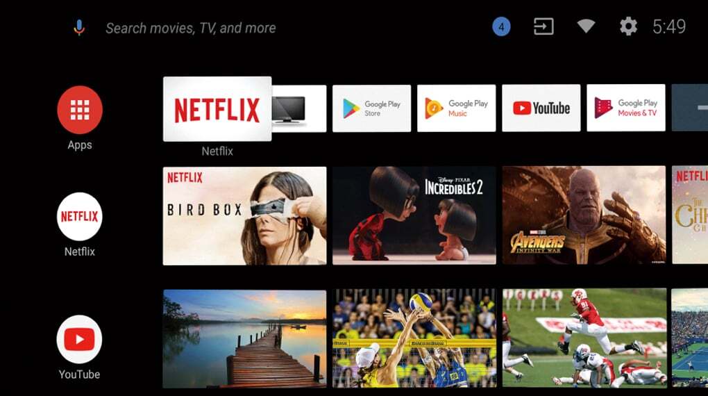 Tivi Aqua với giao diện thân thiện Tivi Aqua