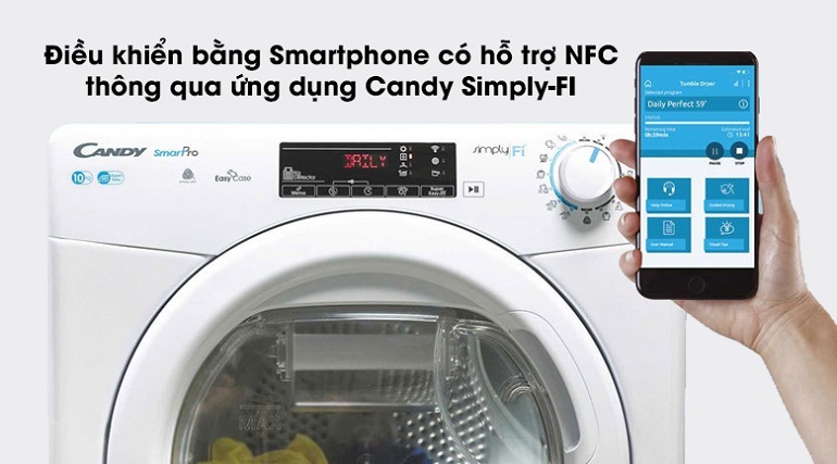 Máy sấy quần áo Candy CSO C10TE-S - 10kg Máy sấy quần áo Candy CSO C10TE-S - 10kg