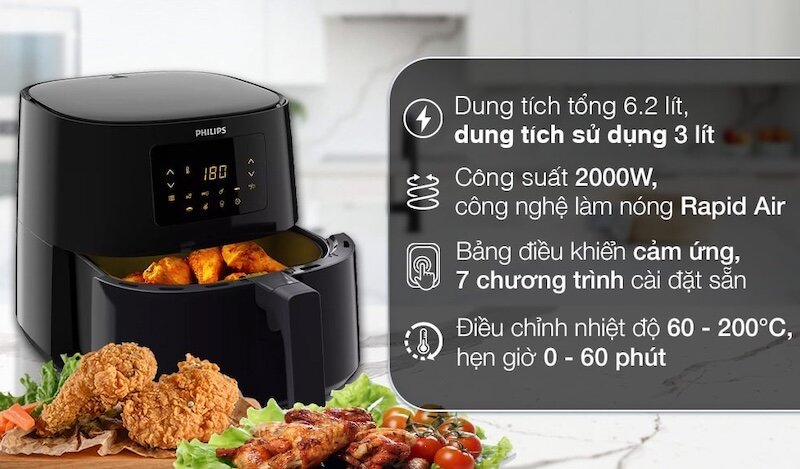 Philips HD9270/90 được trang bị công nghệ Rapid Air đột phá