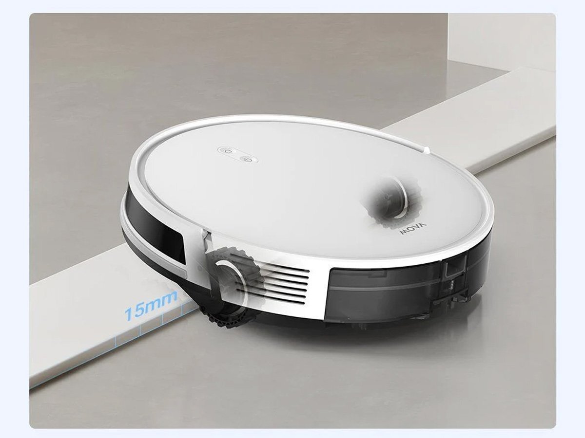Robot hút bụi lau nhà Mova E10 có khả năng vượt gờ 15mm
