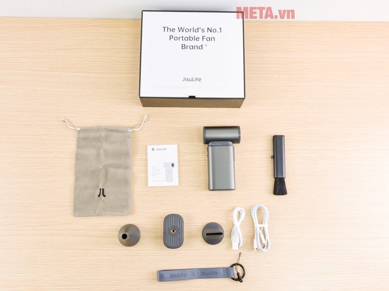 Trọn bộ Quạt du lịch cầm tay đa năng Jisulife Ultra1 FA55