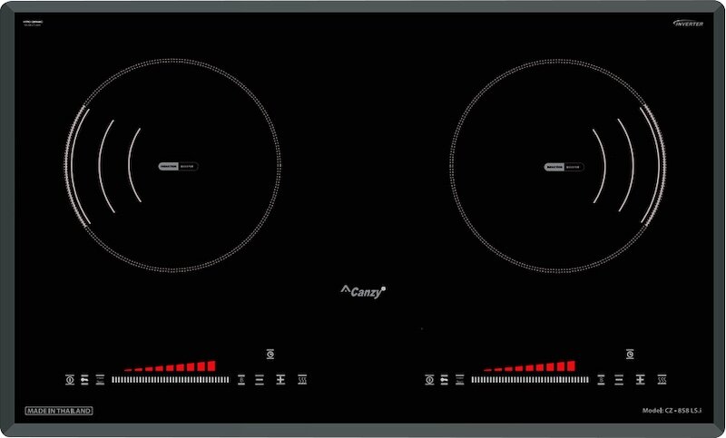 Bếp từ đôi Canzy CZ-858LSI thiết kế lắp âm độc đáo, tiết kiệm không gian