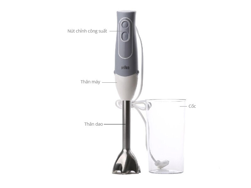 Máy xay sinh tố cầm tay Braun MQ 500 Soup Máy xay sinh tố cầm tay Braun MQ 500 Soup