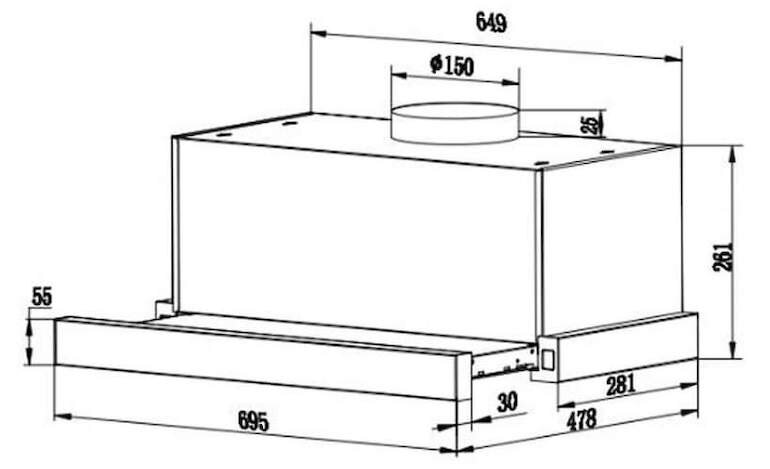 Máy hút mùi Teka CH-1170P