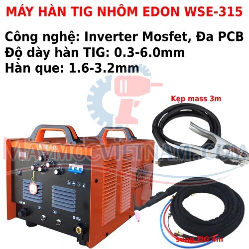 Máy hàn TIG nhôm Edon WSE 315 ACDC
