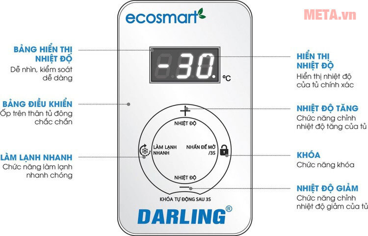 Tủ đông Smart Inverter Darling DMF - 1179ASI 1100 lít Tủ đông Smart Inverter Darling DMF - 1179ASI 1100 lít