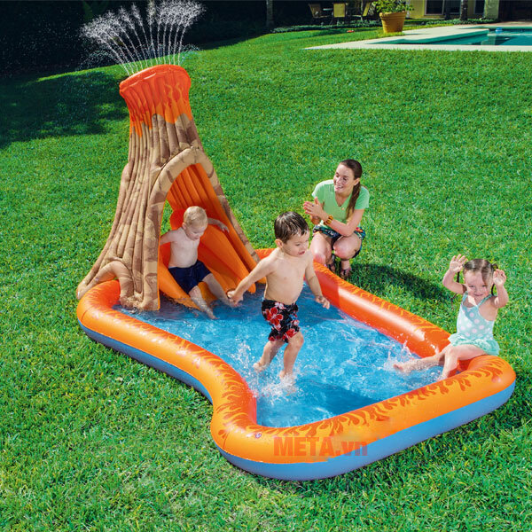 Bể bơi phao cầu trượt hình gốc cây Bestway 53063