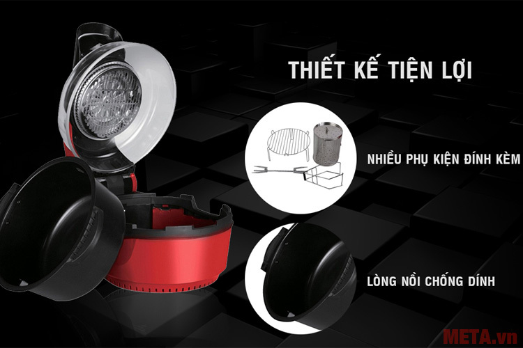 Nồi chiên chân không đa năng Tiross TS903 (11 lít) Nồi chiên chân không đa năng Tiross TS903 (11 lít)