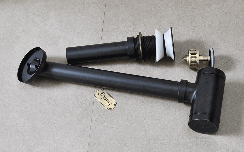 Ống thải chữ P Kanly bằng đồng GCP02B