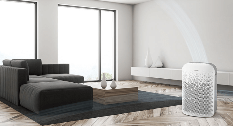 Máy lọc không khí ChungHo A600 (GAP-15H5150) sở hữu thiết kế siêu mỏng, hiện đại