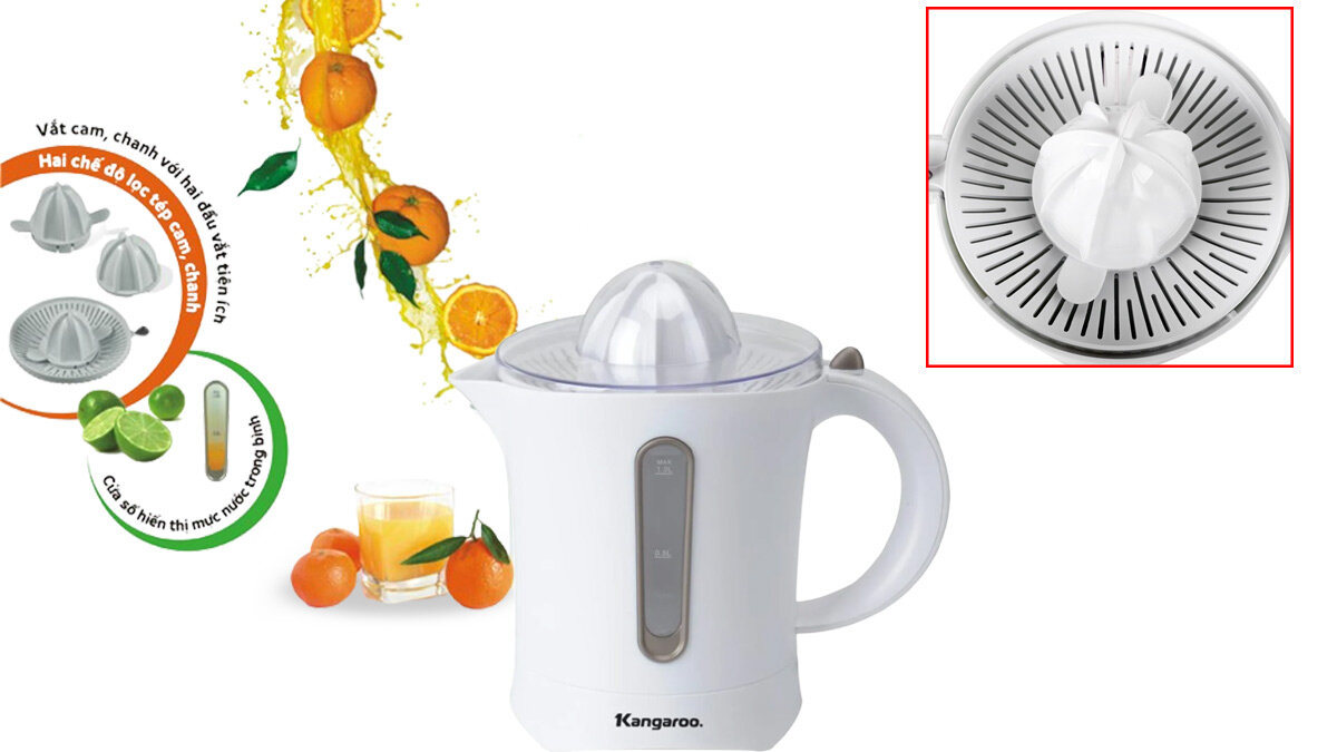 Máy vắt cam Kangaroo KG346B dung tích 1 lít