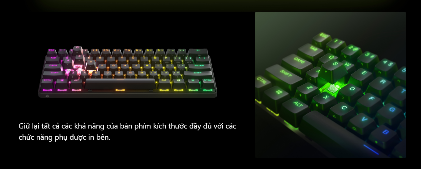Bàn phím không dây Steelseries Apex Pro Mini WL US 7