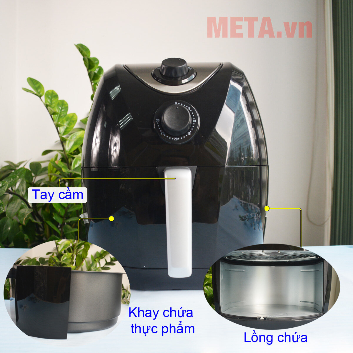 Nồi chiên không dầu Hasu HSAF-46 (4,6 lít)