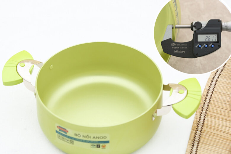 Bộ 4 nồi nhôm anod cao cấp 18, 22, 24, 26 cm Sunhouse SH9944