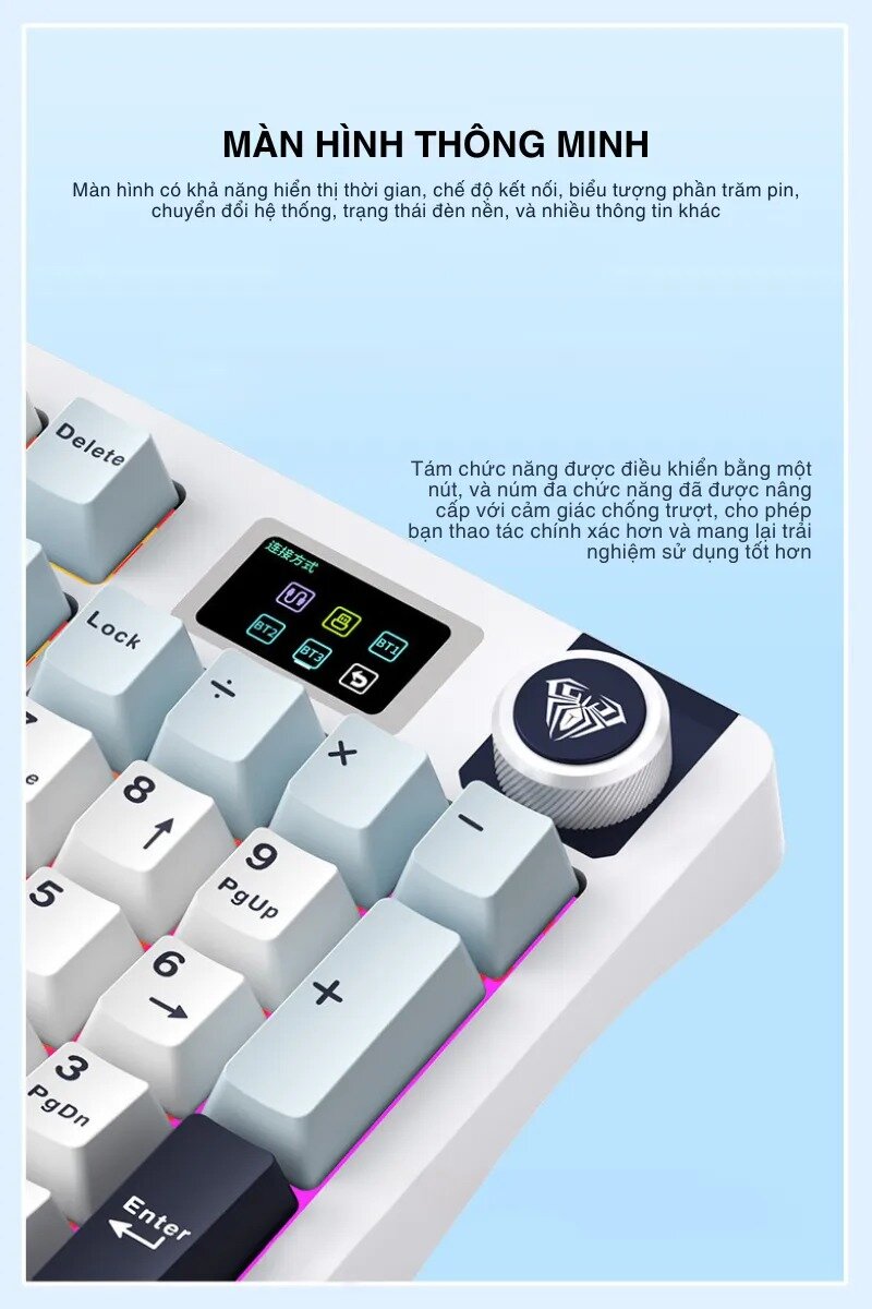 Bàn phím cơ gaming AULA S98 Pro 9