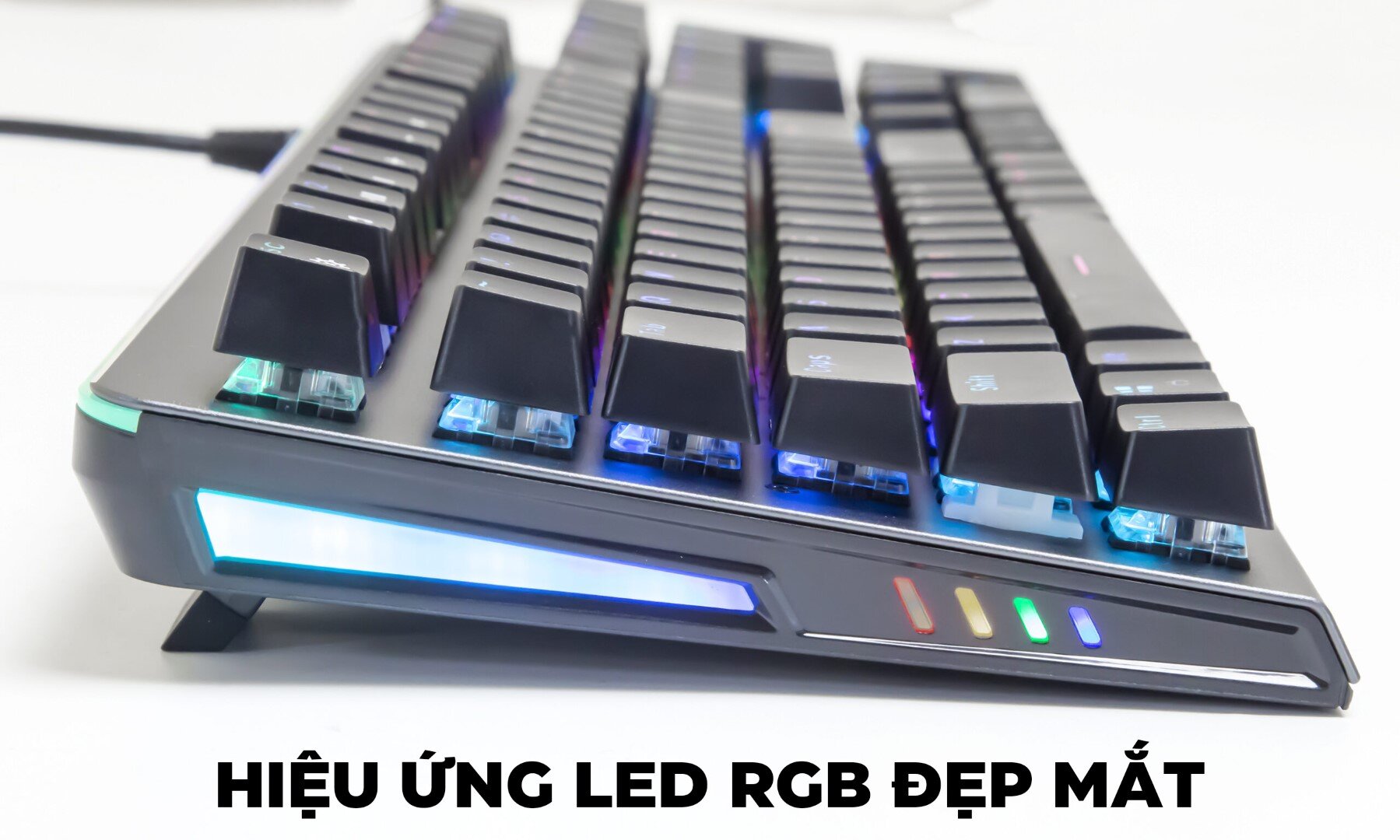 Bàn phím quang cơ Fuhlen S Subverter RGB Mechanical Blue Switch Đen