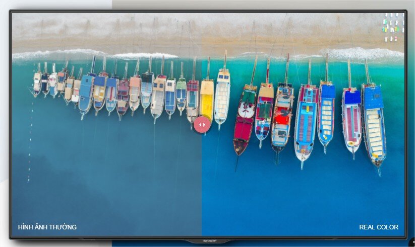 Smart Tivi Sharp 60 inch LC-60UA6800X, 4K HDR, Android 7.0