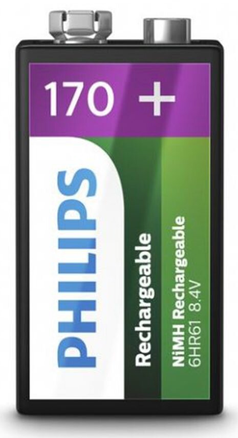 Pin Sạc Philips NiMH 170mAh 9VB1A17 (1 viên V)