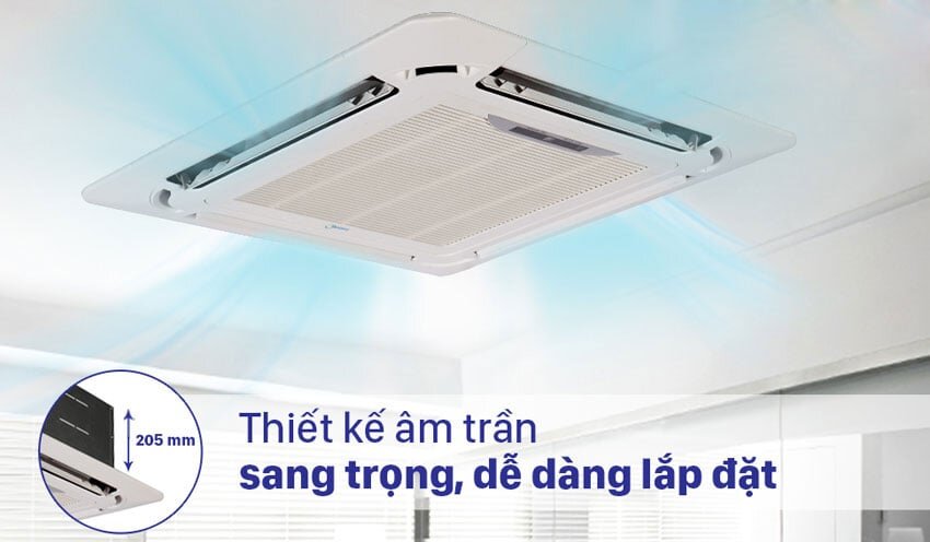 Điều hòa âm trần Midea MCD1-36CRDN8-Q thiết kế tinh tế