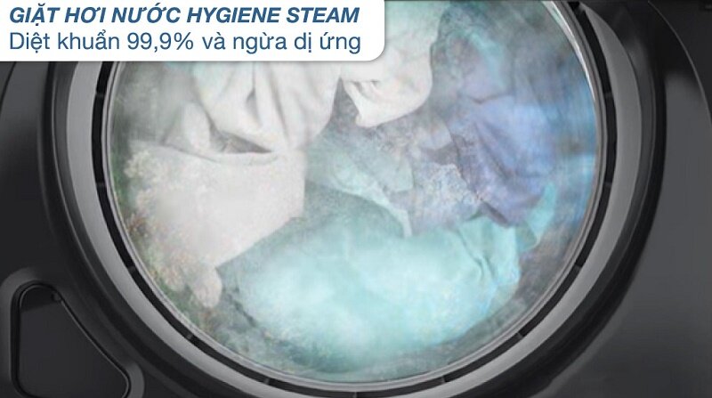 Máy giặt Samsung Inverter 12 kg WA12CG5886BVSV nhiều tiện ích