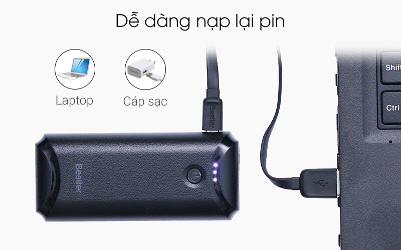 Pin sạc dự phòng Besiter 5000 mAh BST-0129 Pin sạc dự phòng Besiter 5000 mAh BST-0129