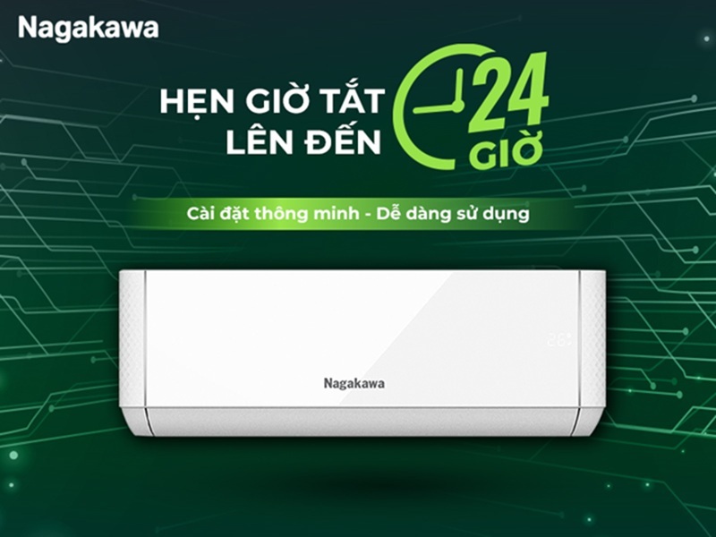 Điều hoà Nagakawa Inverter 24000 BTU 1 chiều NIS-C24R2T29 gas R-32 6 Điều hòa Nagakawa Inverter 24000 BTU 1 chiều NIS-C24R2T29 gas R-32