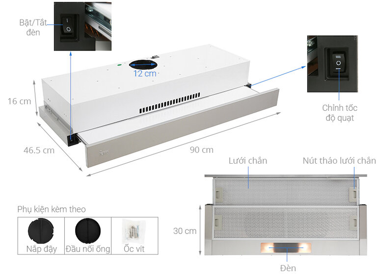 Máy hút mùi Teka TLR2 92 SS