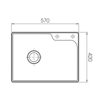 Bản vẽ kỹ thuật chậu rửa chén ATMOR AT-1G02