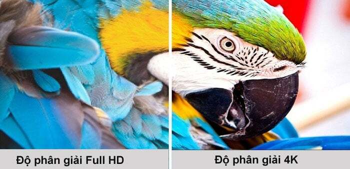 Hình ảnh rõ nét nhờ độ phân giải 4K Hình ảnh rõ nét nhờ độ phân giải 4K