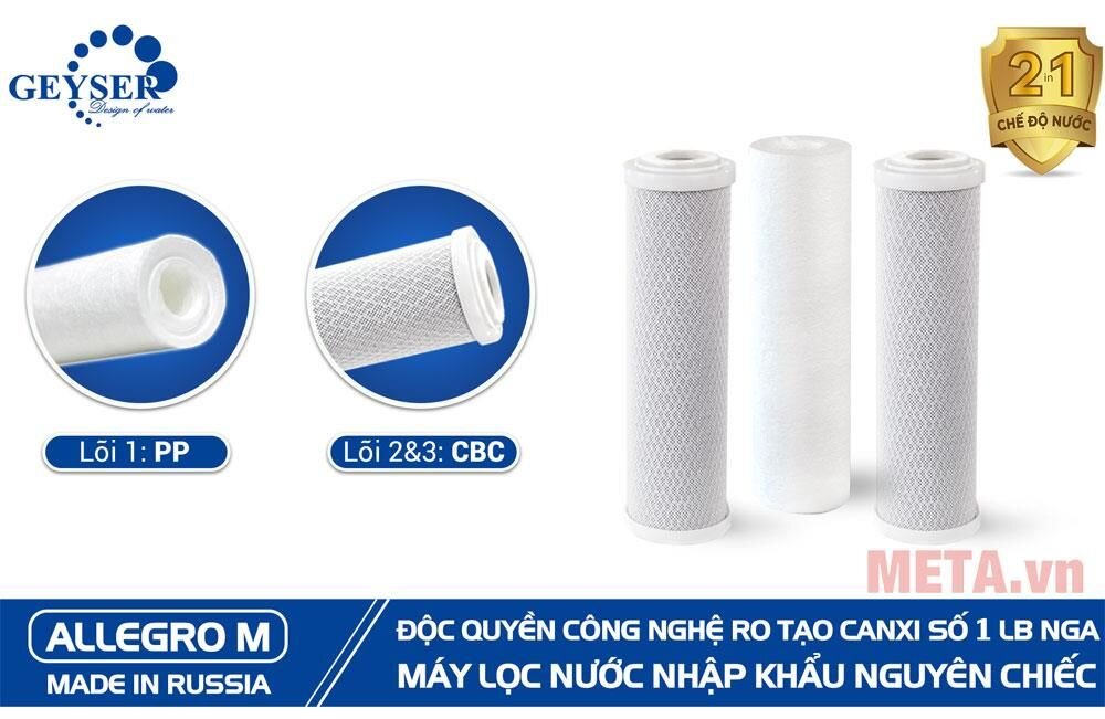 Máy lọc nước RO Geyser Allegro M (cho 2 nguồn nước ra)