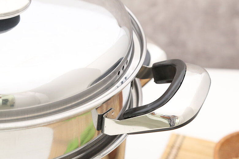 Bộ nồi xửng inox 3 đáy 26 cm Happycook ST26 Bộ nồi xửng inox 3 đáy 26 cm Happycook ST26