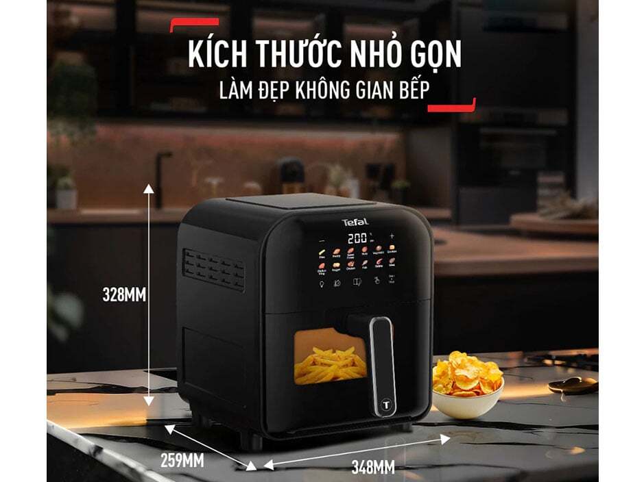 Nồi chiên không dầu Tefal EasyFry Window EY821868 Nồi chiên không dầu Tefal EasyFry Window EY821868