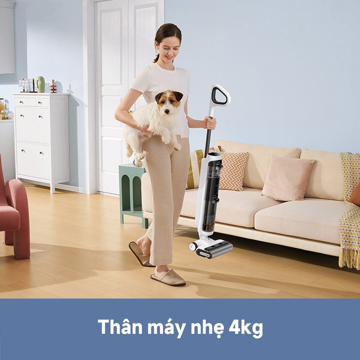 Máy hút bụi lau sàn khô và ướt đa năng Mova K20 Pro mang thiết kế gọn nhẹ