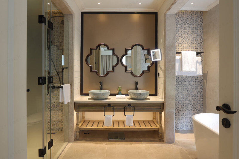 Chậu rửa mặt lavabo sứ hoa văn Kanly SU126