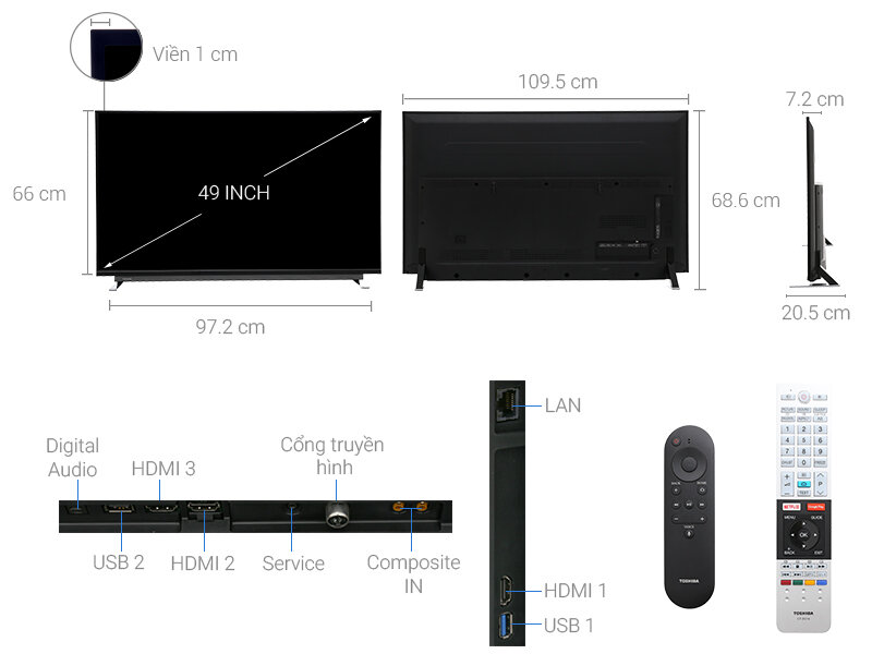 Android Tivi Toshiba 49 inch 49U7750 Android Tivi Toshiba 49 inch 49U7750