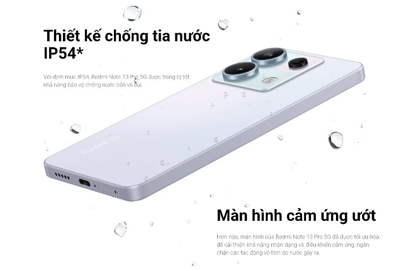 Xiaomi Redmi Note 13 Pro 5G 512GB chống nước