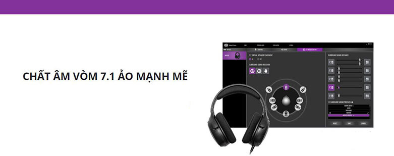 Tai nghe Cooler Master MH650 (Đen) | Chất âm vòm mạnh mẽ