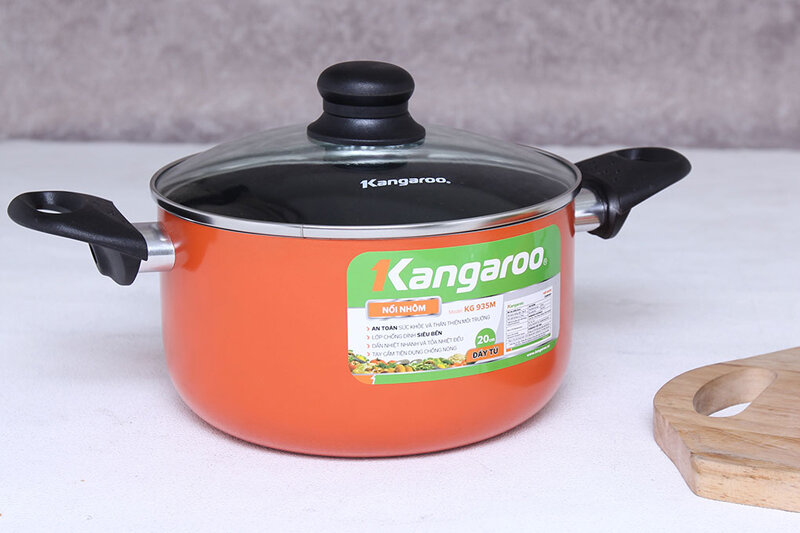 Nồi nhôm đáy từ chống dính 20cm Kangaroo KG935M Nồi nhôm đáy từ chống dính 20cm Kangaroo KG935M