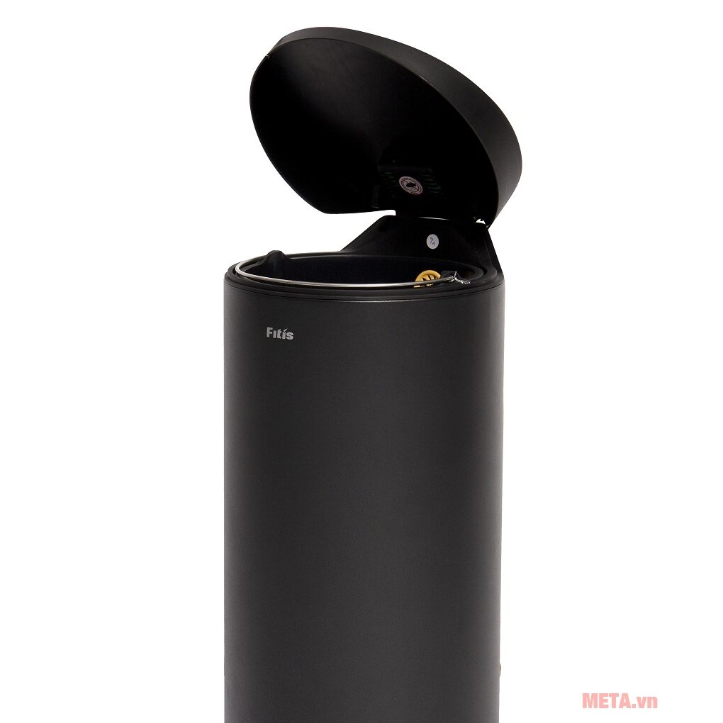 Thùng rác đạp tròn lớn Fitis RPL1-903 - 15L (đen)