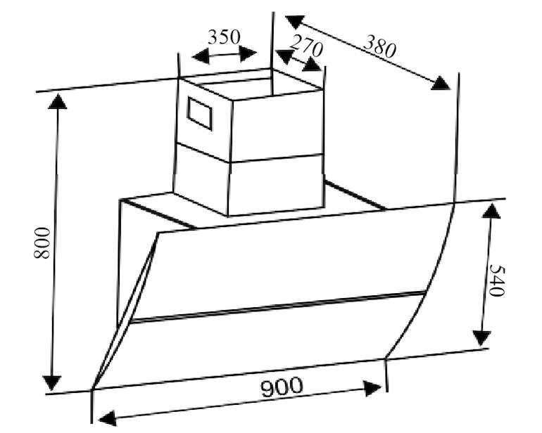 Máy hút mùi Uber U-90BG