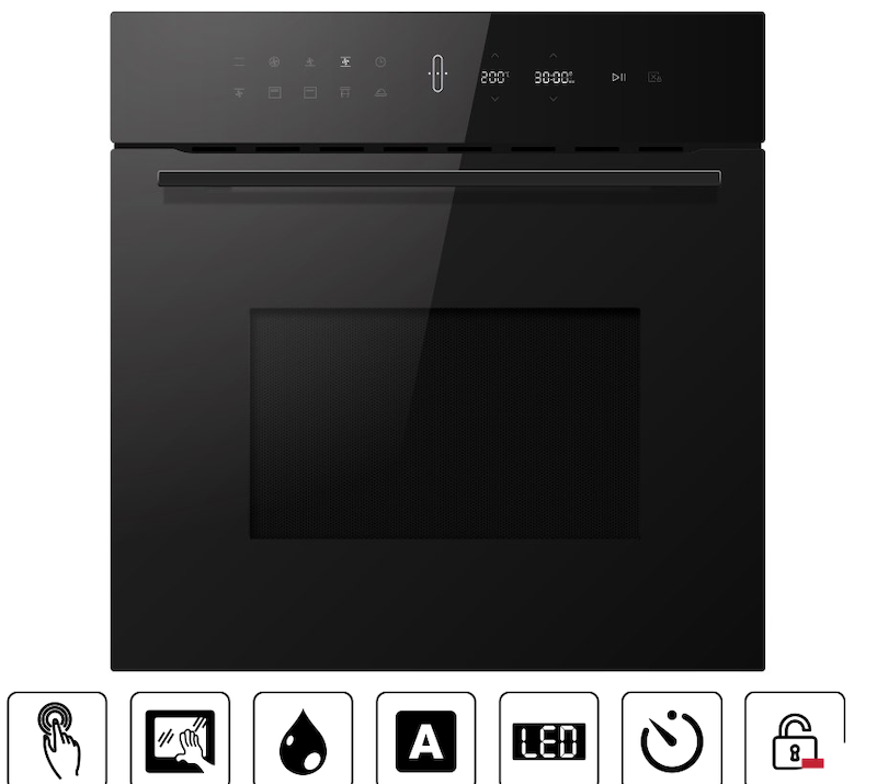 Lò nướng Hafele HO-6T70A 538.01.441 được thiết kế theo phong cách lắp âm